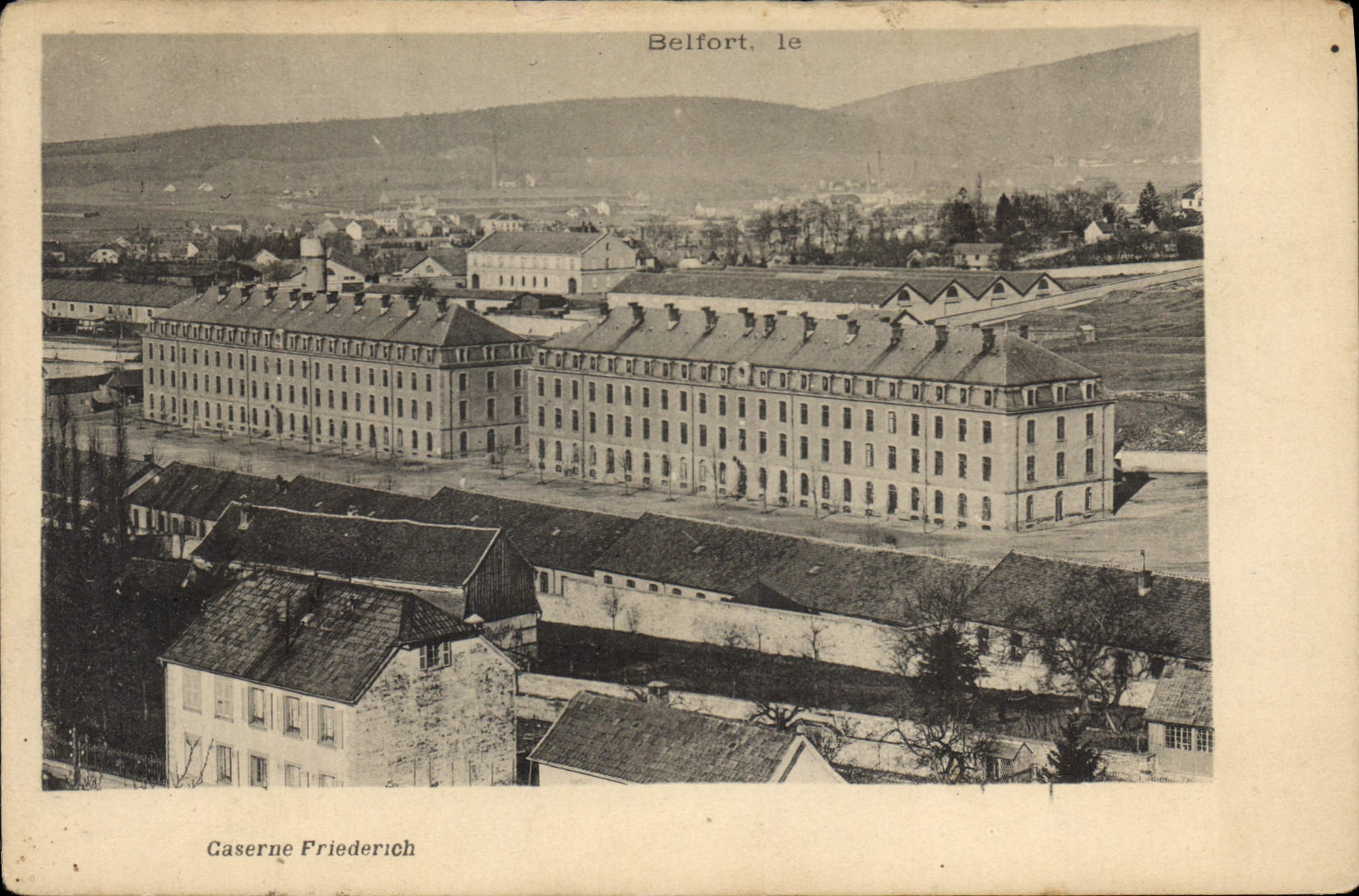 CPA Belfort Caserne Friedrich Militaria