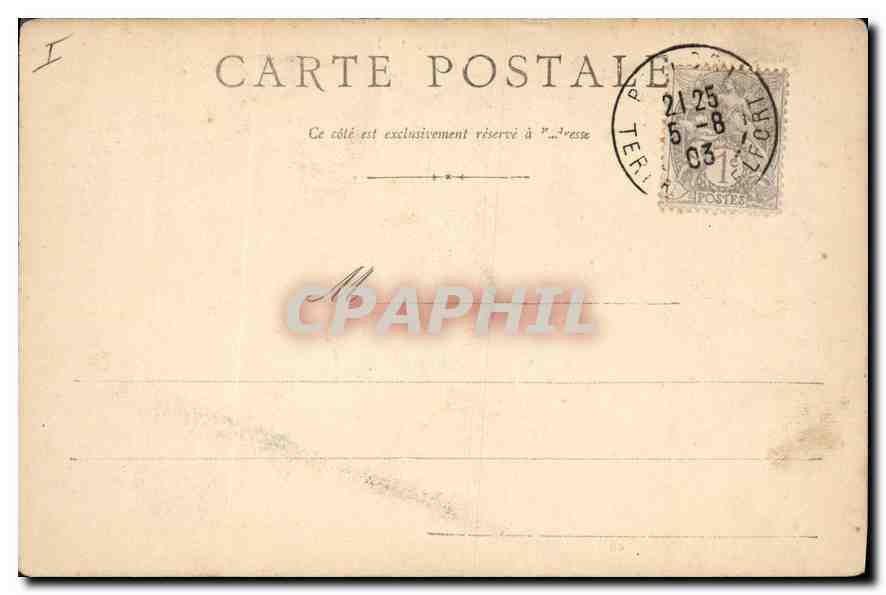 CPA Belfort Caserne Friedrich Militaria — Rückseite