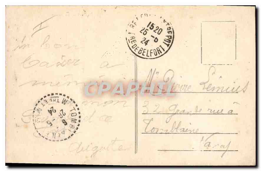CPA Belfort La Miotte  — Verso