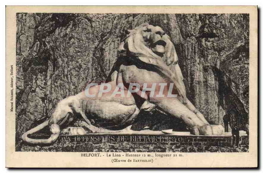 Belfort - Le Lion - Œuvre de Bartholdi
