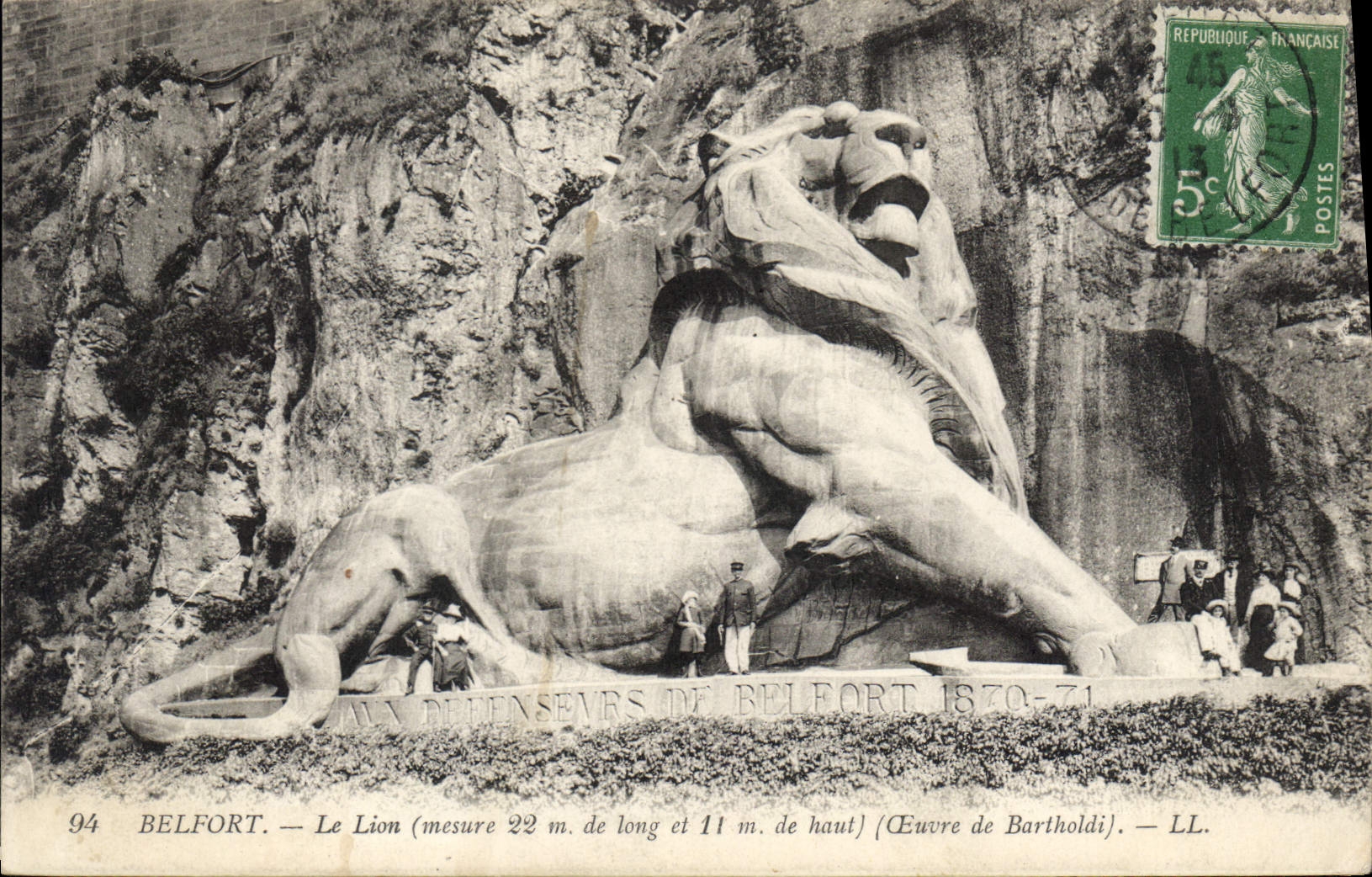 Belfort — Le Lion (œuvre de Bartholdi) — LL.