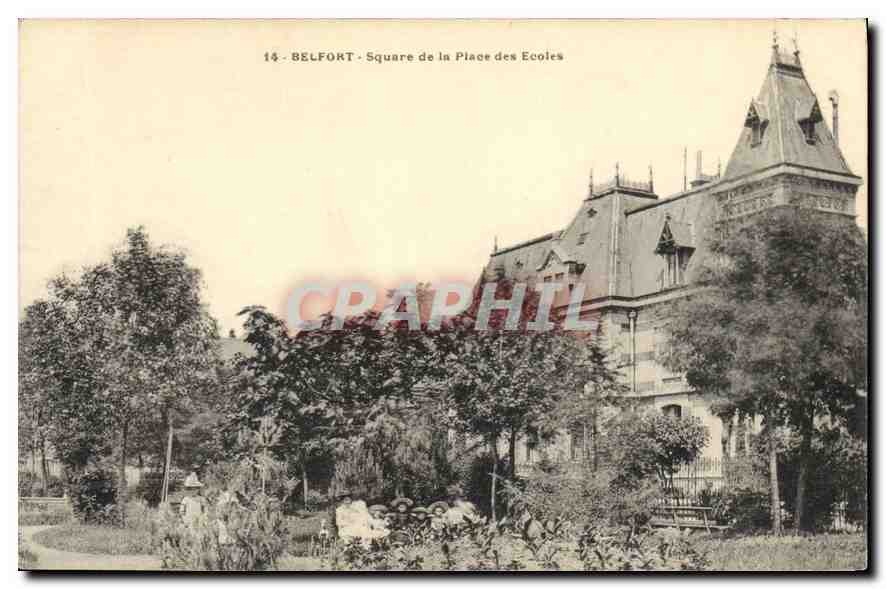CPA Belfort Square de la Place des Ecoles 