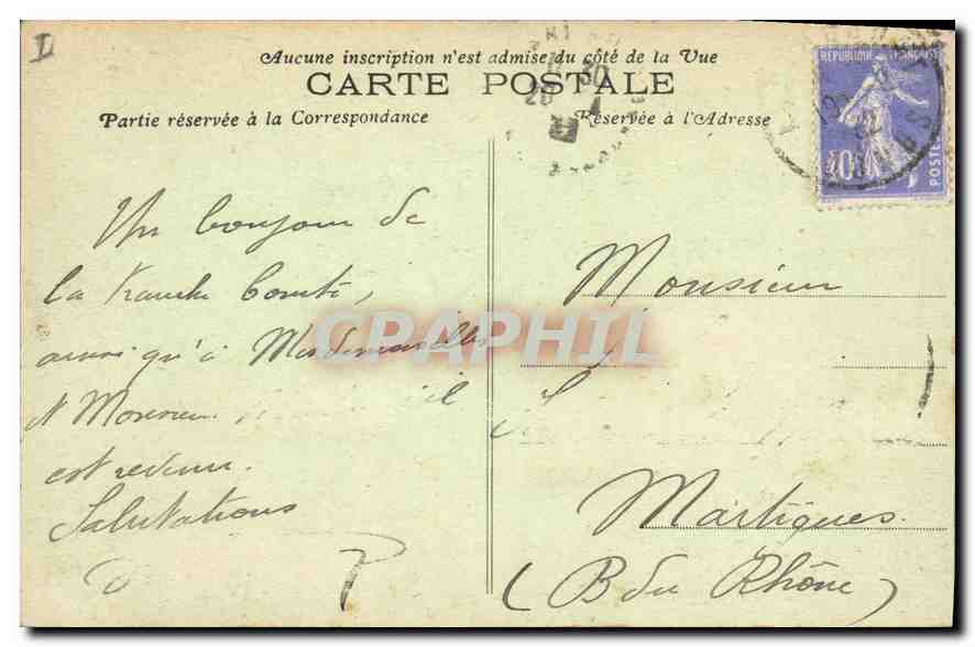 CPA Belfort Haut Rhin Le Lion  — Rückseite