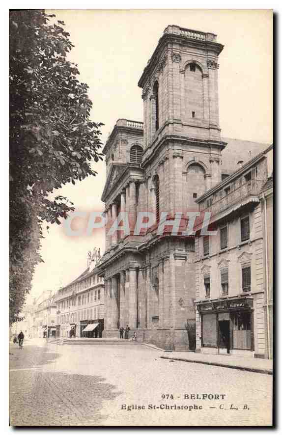 CPA Belfort Eglise St Christophe 