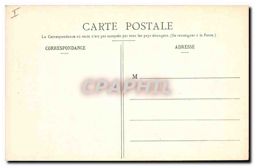 CPA Belfort L'Eglise St Christophe  — Rückseite