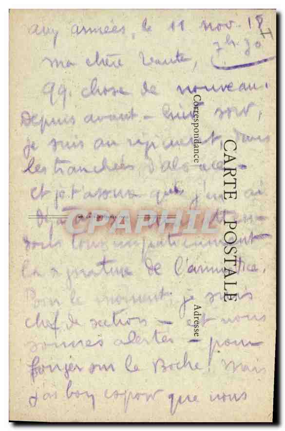 CPA Belfort La Tour de la Miotte  — Verso