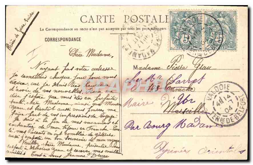 CPA Leion et Armes de Belfort Belfort  — Rückseite