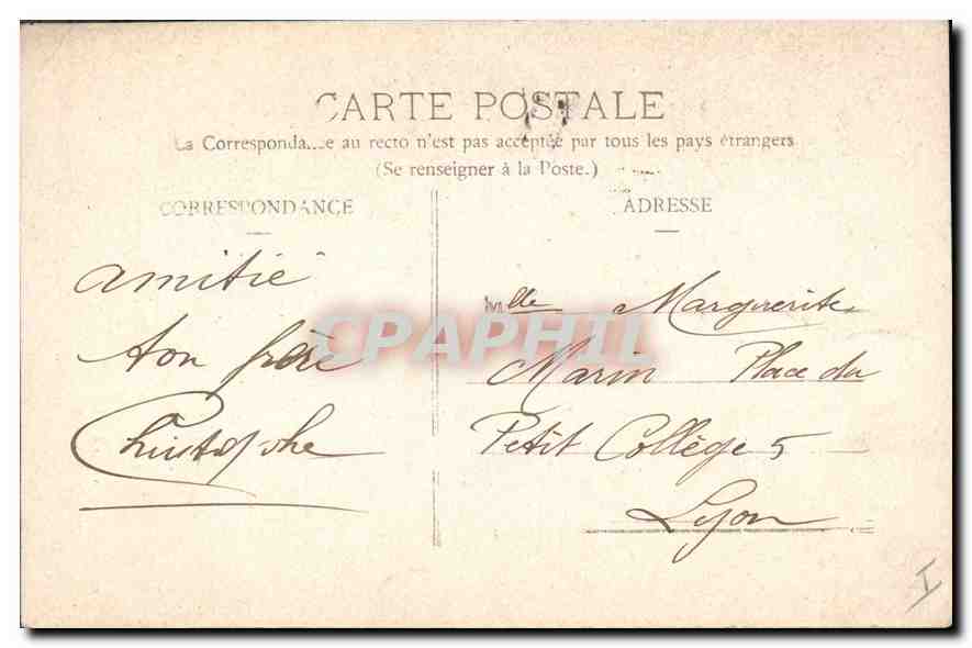 CPA Belfort La Porte de Brisach  — Rückseite