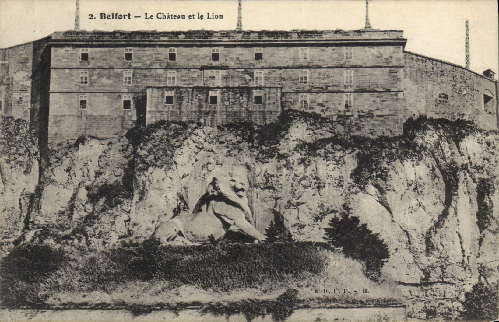 CPA Belfort Le Chateau et le Lion 