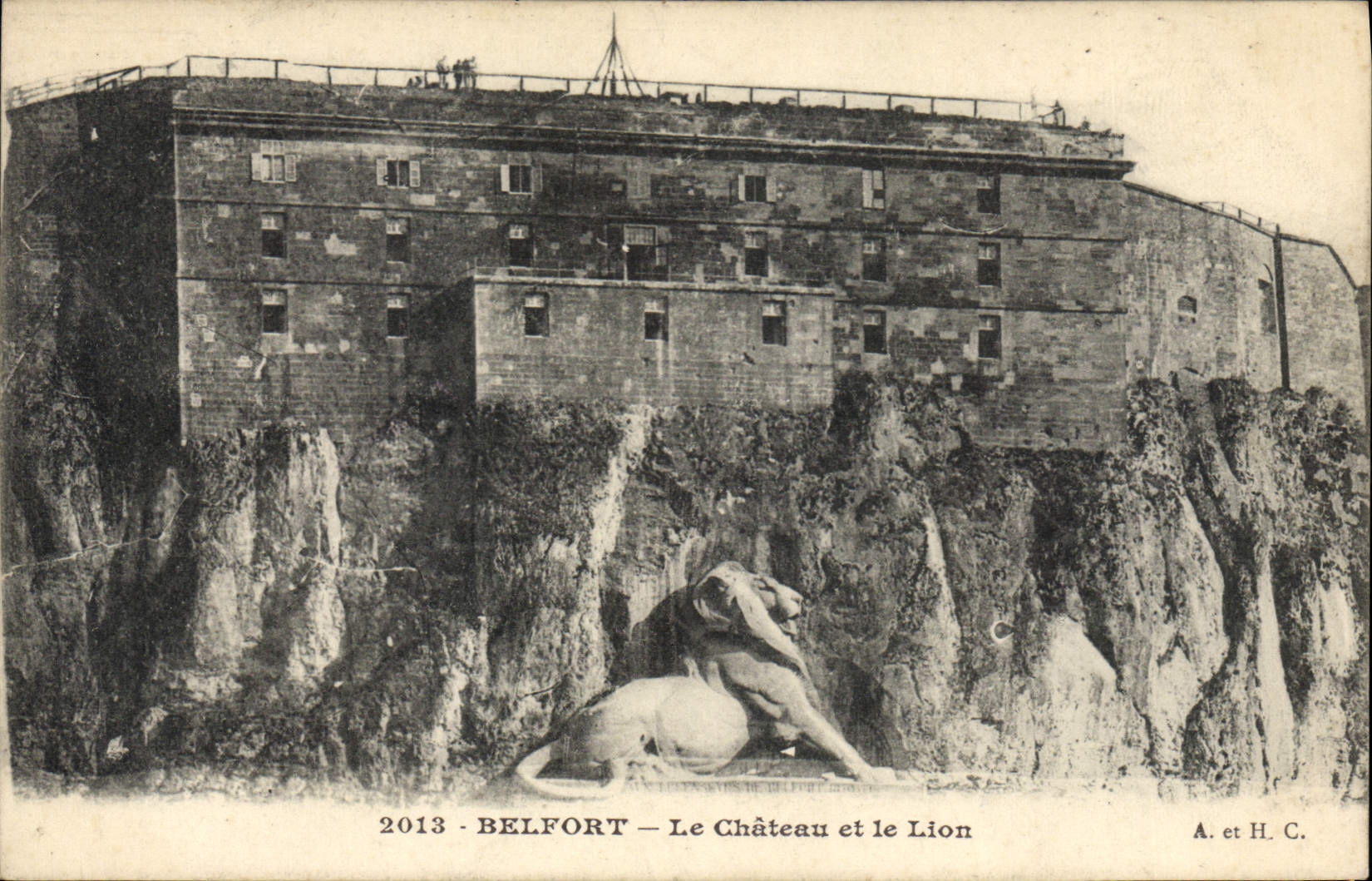 CPA Belfort La Chateau et le Lion 