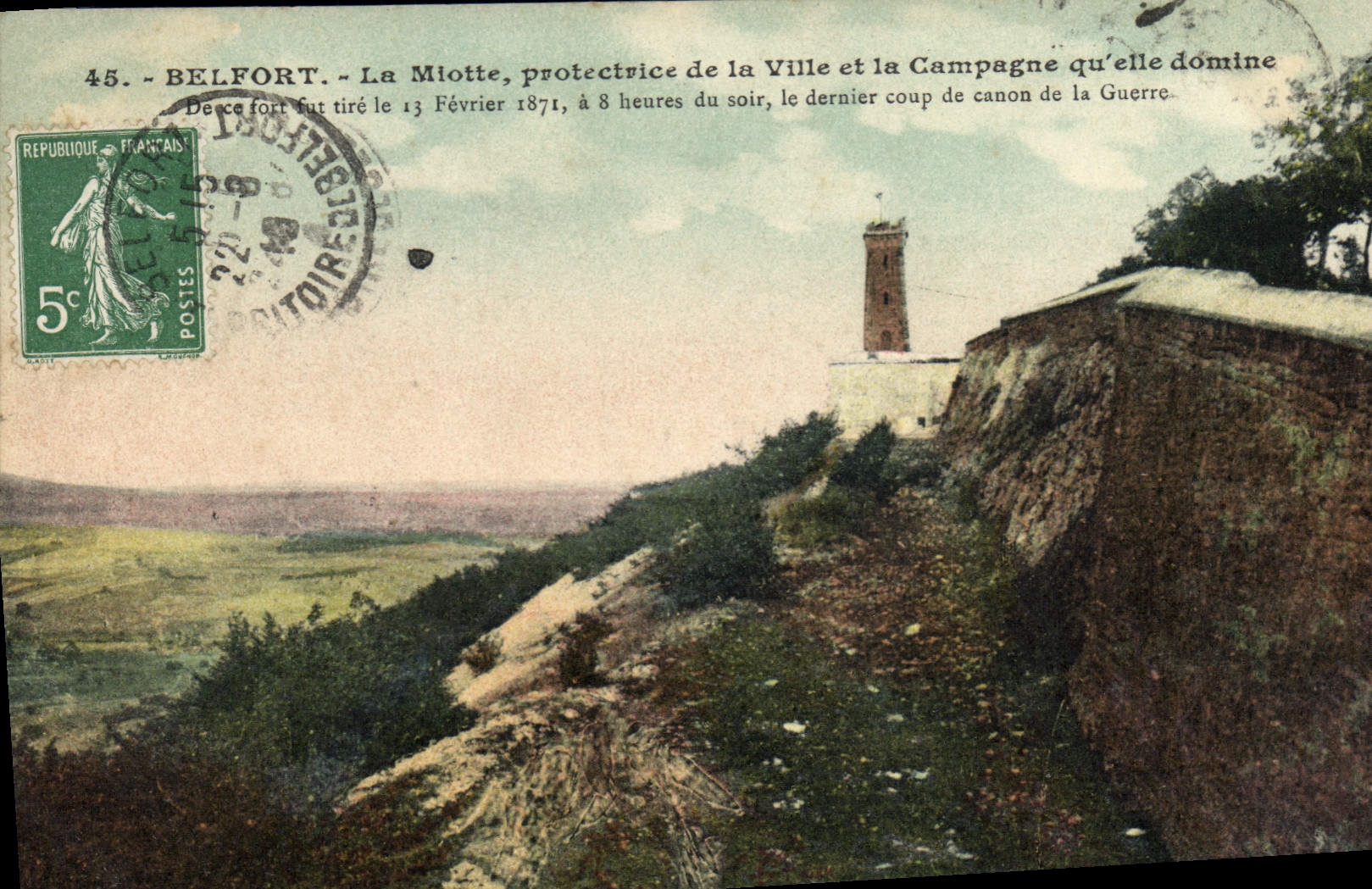 Belfort - La Miotte, protectrice de la Ville et la Campagne qu'elle domine — 45. — Éditeur non visible