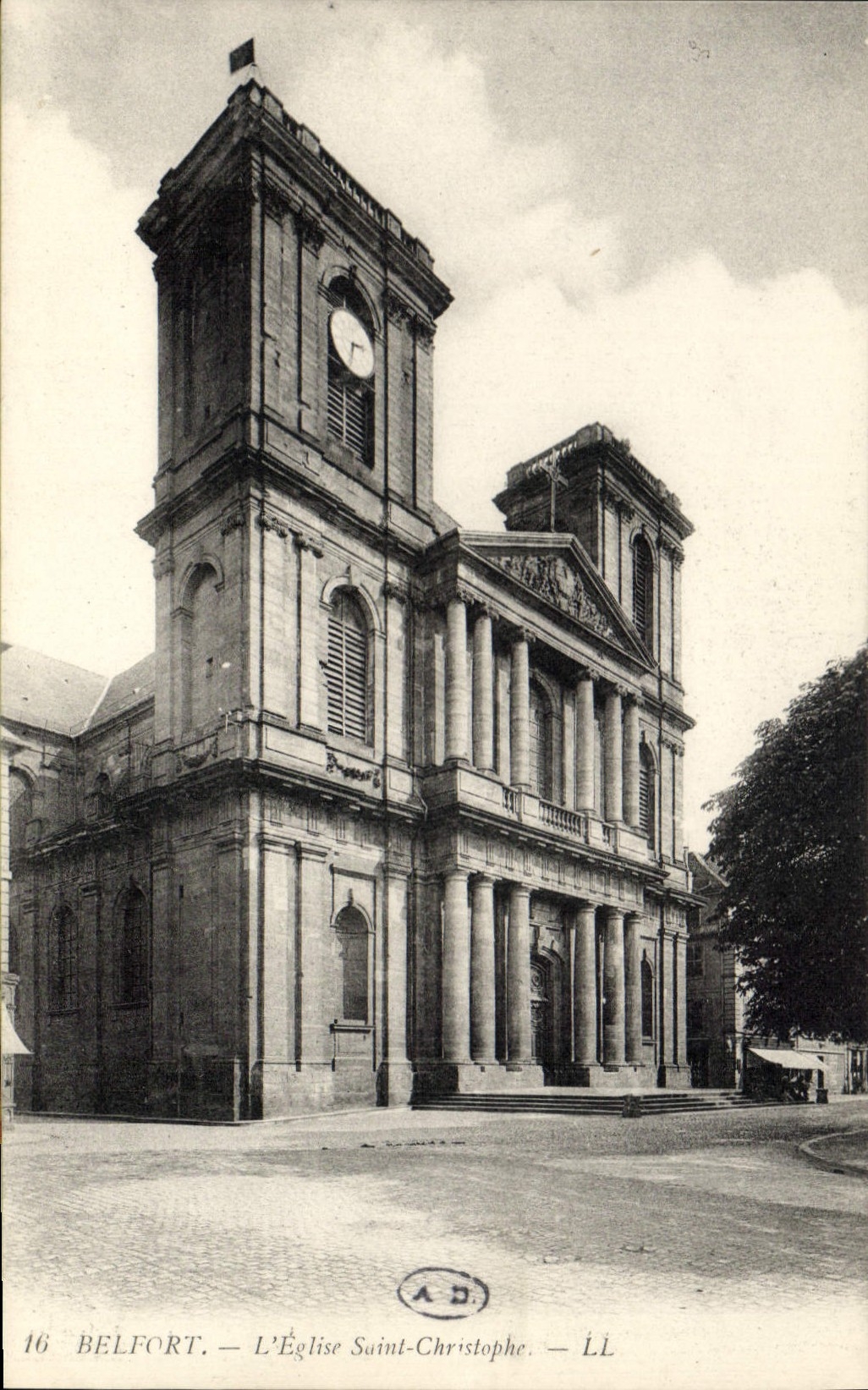 CPA Belfort L'Eglise Saint Christophe 