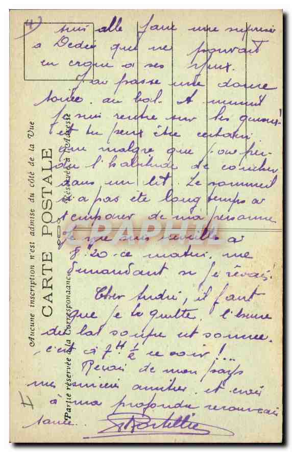 CPA Belfort Haut Rhin Le Monument des morts  — Rückseite