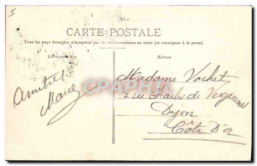 CPA Belfort Le Chateau et le Lion  — Back