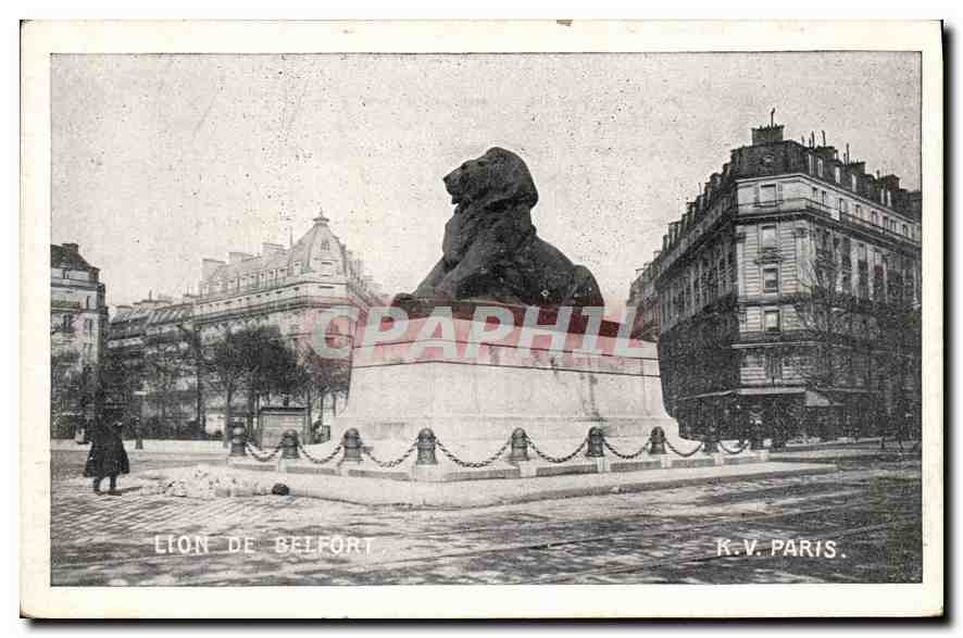 CPA Lion de Belfort Paris