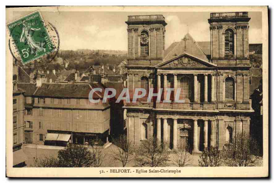 CPA Belfort Eglise Saint Christophe 