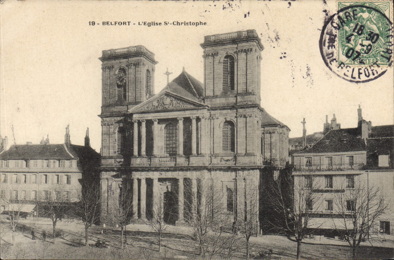 CPA Belfort L'Eglise St Christophe 
