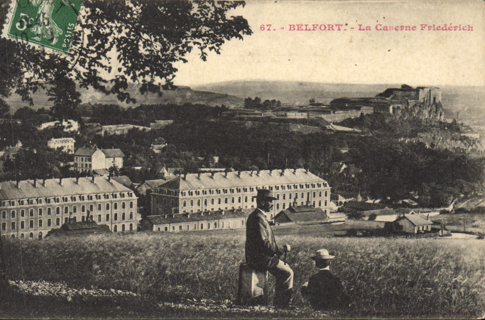 CPA Belfort Le Caserne Friederich Militaria