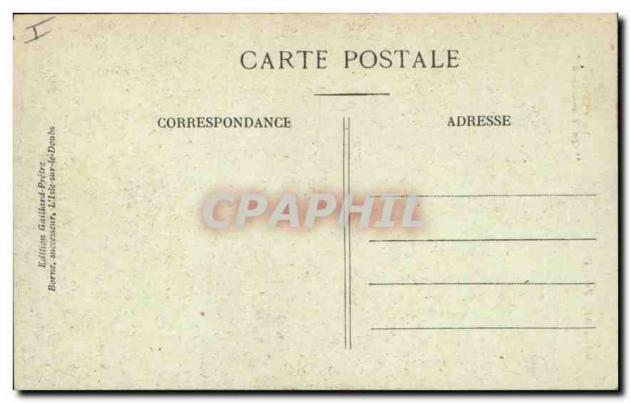 CPA Belfort La Statue Quand Meme  — Verso