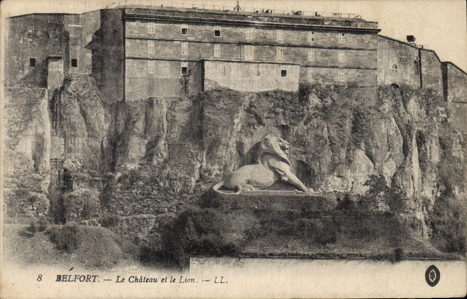 CPA Belfort Le Chateau et le Lion 