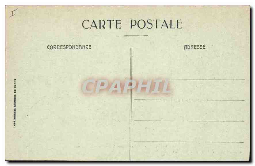 CPA Belfort L'Eglise Saint Christophe et le Chateau  — Verso