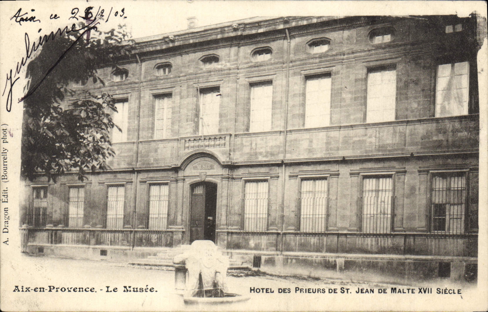 Aix-en-Provence — Das Museum — Hotel des Prieurs de Saint Jean de Malte 17. Jahrhundert — A. Dragon Verlag (Fotografie von Bourrelly)