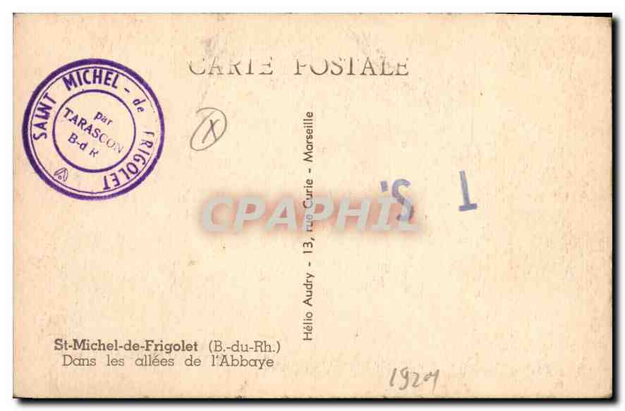 St-Michel-de-Frigolet — Allées de l'Abbaye — Éditeur : Michel-de-Frigolet — Reverso