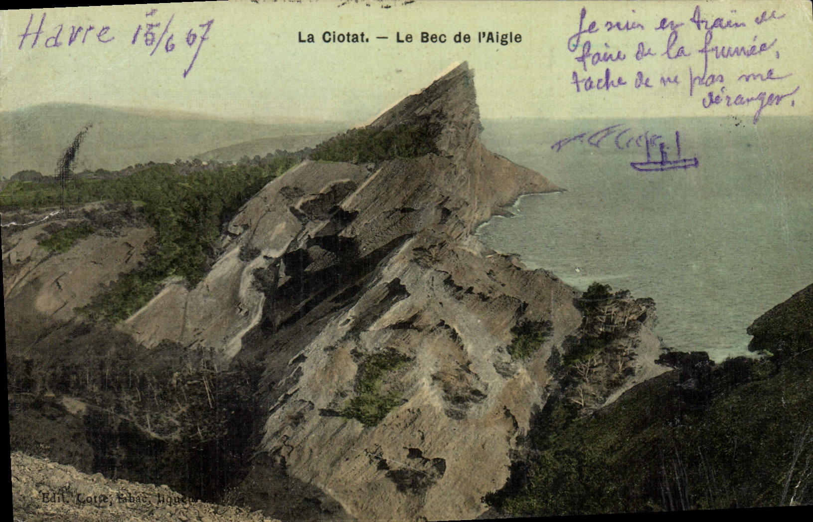 CPA La Ciotat Le Bec de l'Aigle 