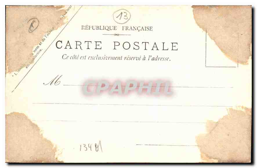 CPA Arles Les Aliscamps Chapelle Saint Honorat Interieur  — Verso