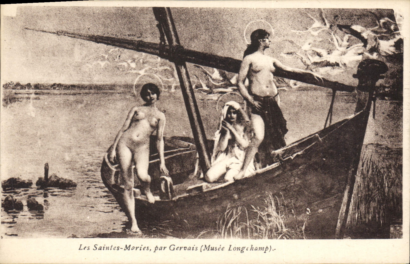 CPA Les Saintes Maries par Gervais Musee Longchamp 