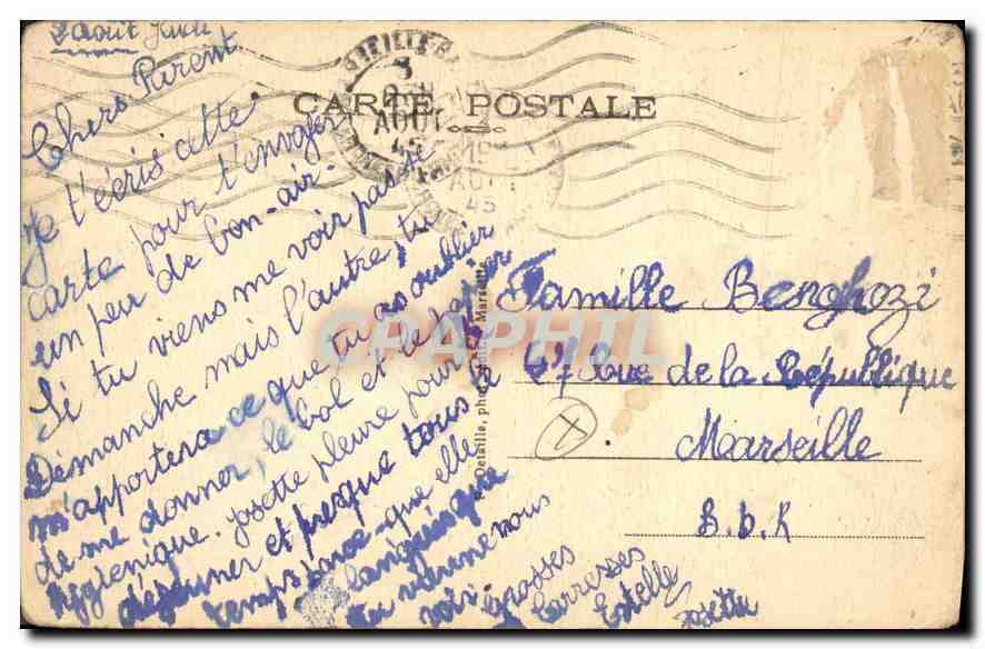 CPA La Bonne Jeanne Ronde sous un cerisier en fleurs  — Rückseite