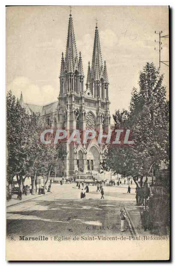 CPA Marseille Eglise de Saint Vincent de Paul Reformes 
