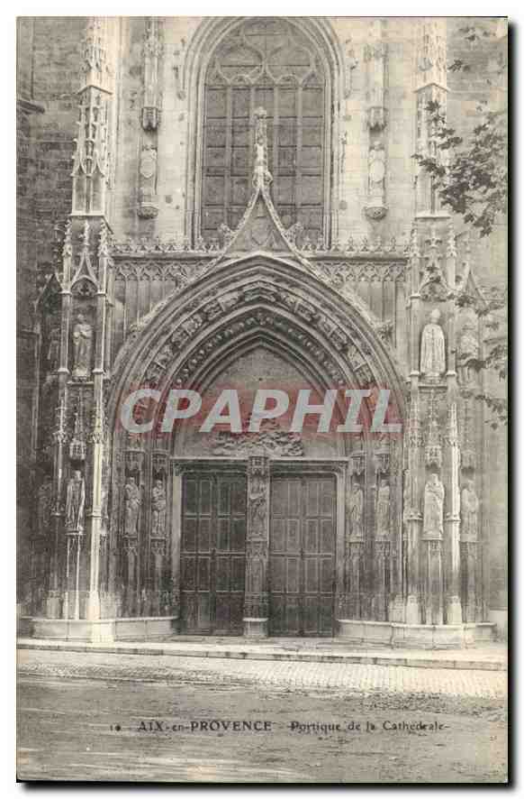 Aix-en-Provence — Portico of the Cathedral — unidentified publisher, no. 18