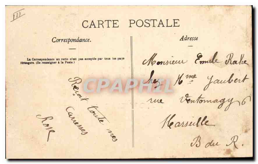 CPA Souvenir de Provence  — Rückseite
