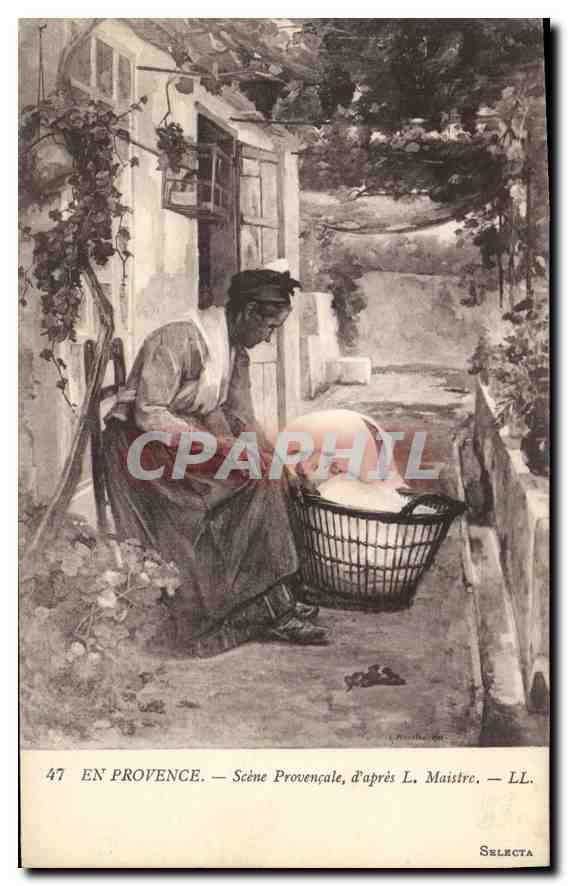 CPA En Provence Scene Provencale d'Apres L'Maistre 