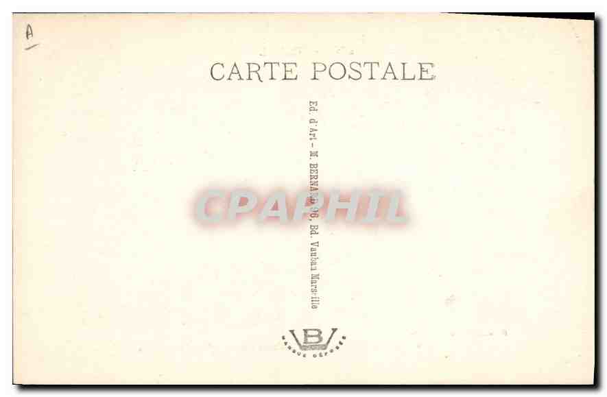 CPA En Provence La Farandole tableau par Valere Bernard  — Verso