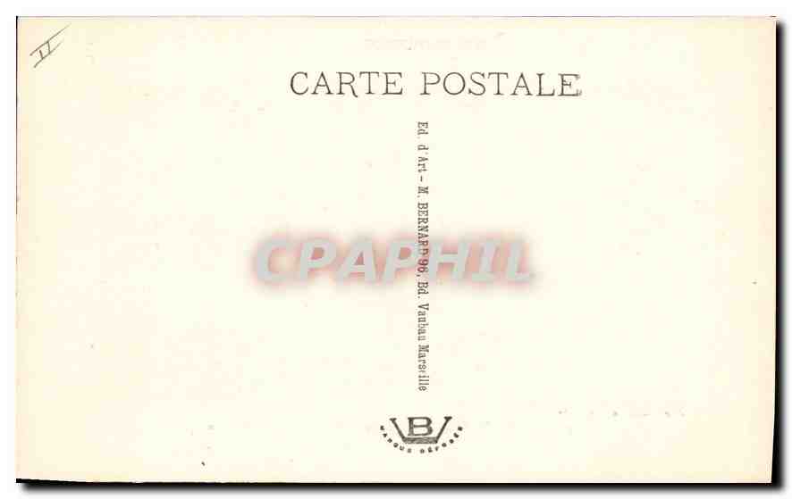 CPA En Provence La Farandole tableau par Valere Bernard  — Rückseite
