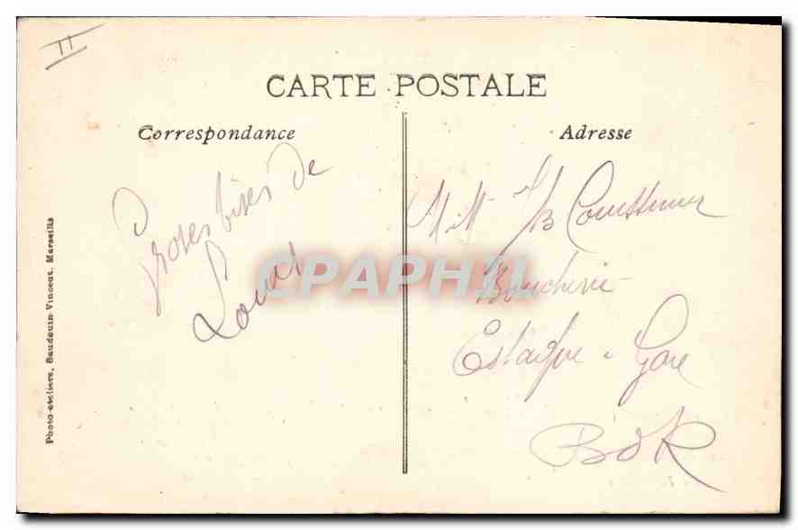 CPA En Provence La Farandole  — Verso