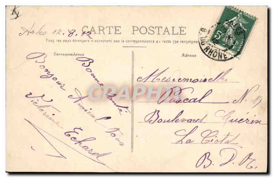CPA En Provence La Farandole  — Verso