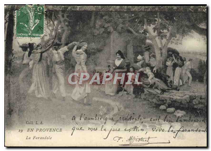 CPA En Provence La Farandole 