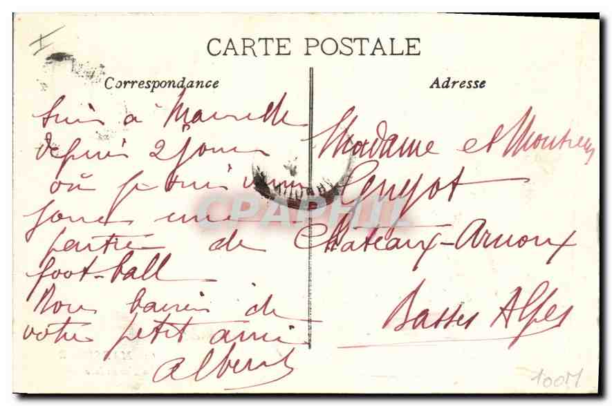 CPA Marseille La Farandole  — Rückseite