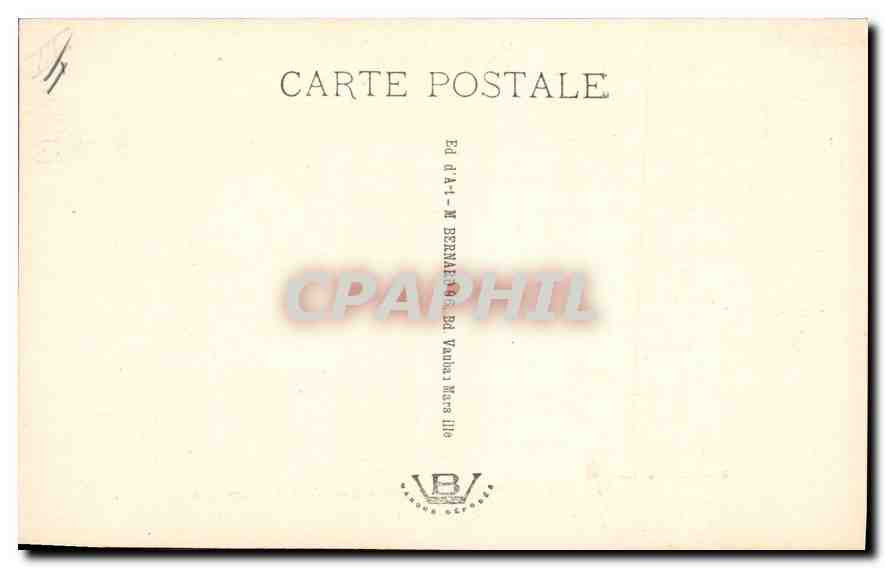 CPA En Provence La Farandole tableau par Valere Bernard  — Verso