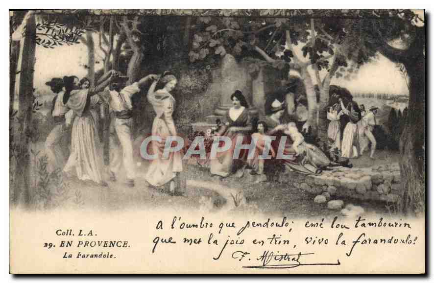 CPA En Provence La Farandole 