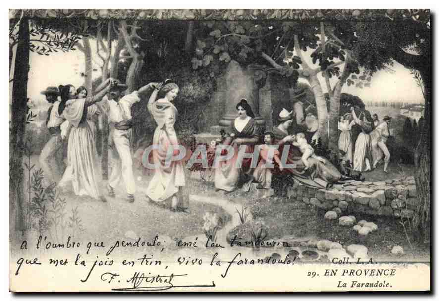 CPA En Provence La Farandole 