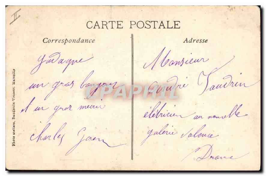 CPA En Provence La Farandole  — Verso