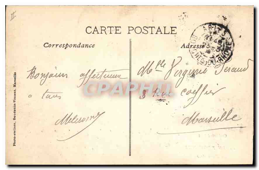 CPA En Provence La Farandole  — Verso