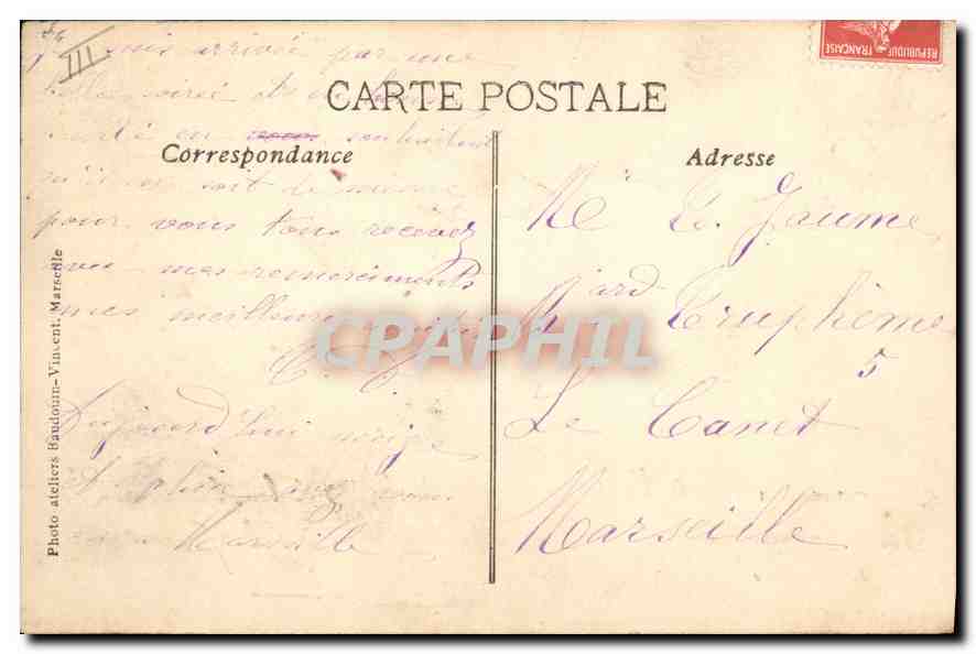 CPA En Provence La Farandole  — Rückseite