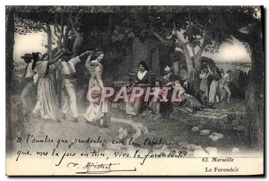 CPA En Provence La Farandole 