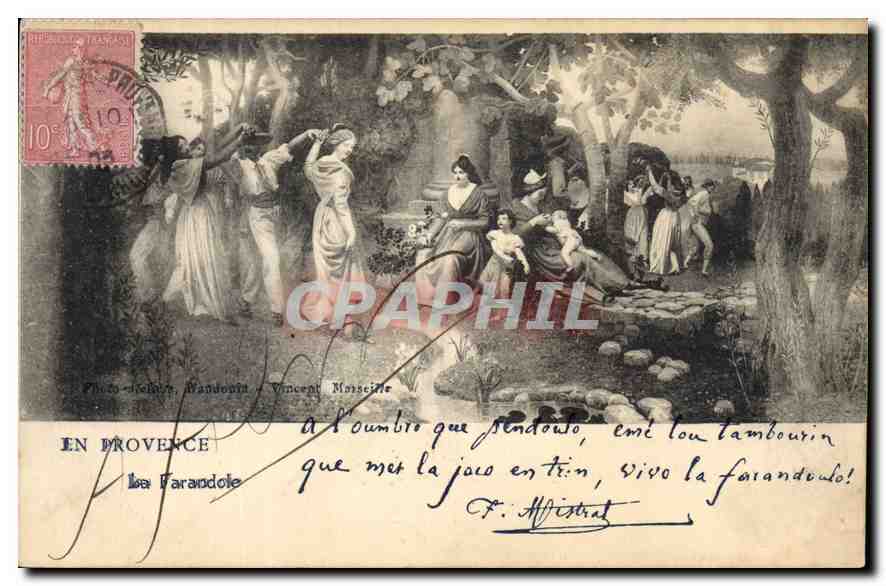 CPA En Provence La Farandole 