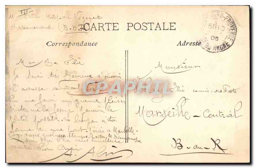 CPA En Provence La Farandole  — Verso